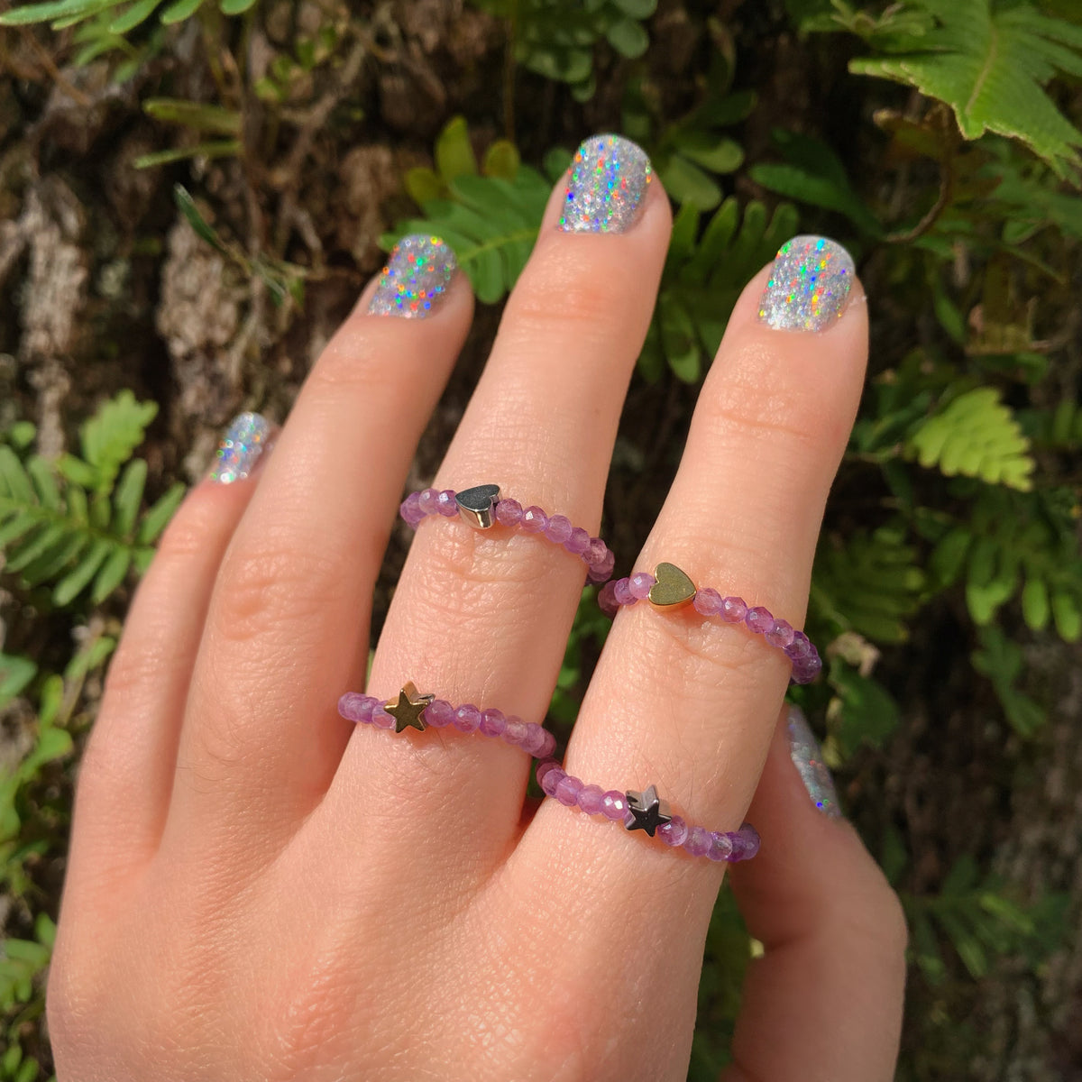 Faceted Amethyst Ring