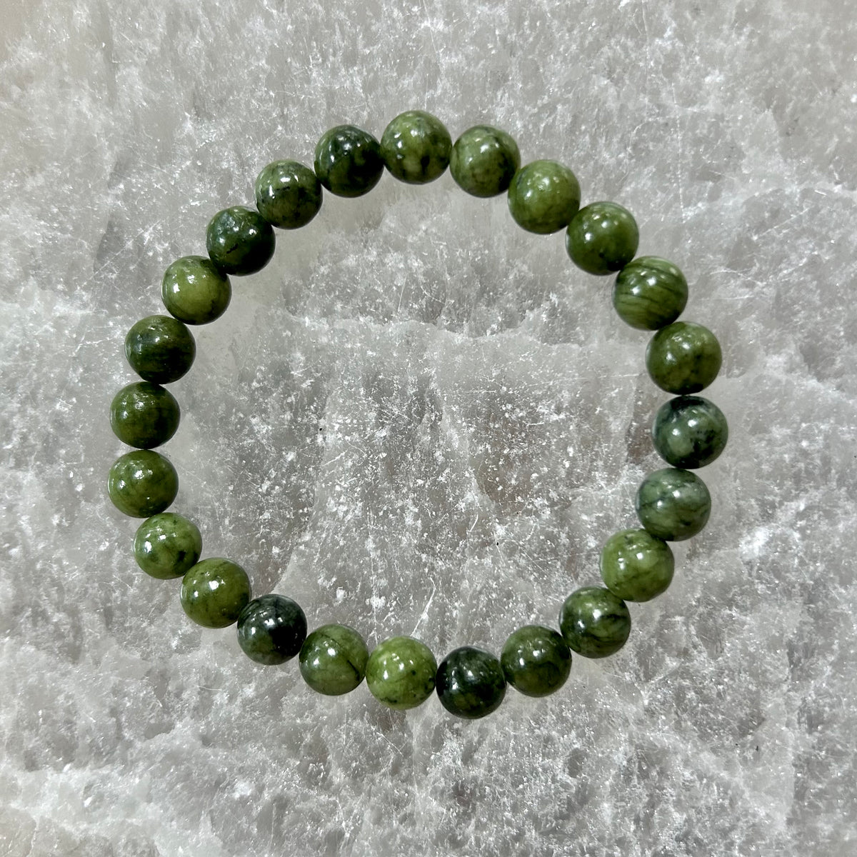Chinese Jade Bracelet 8mm – Earthy Earth