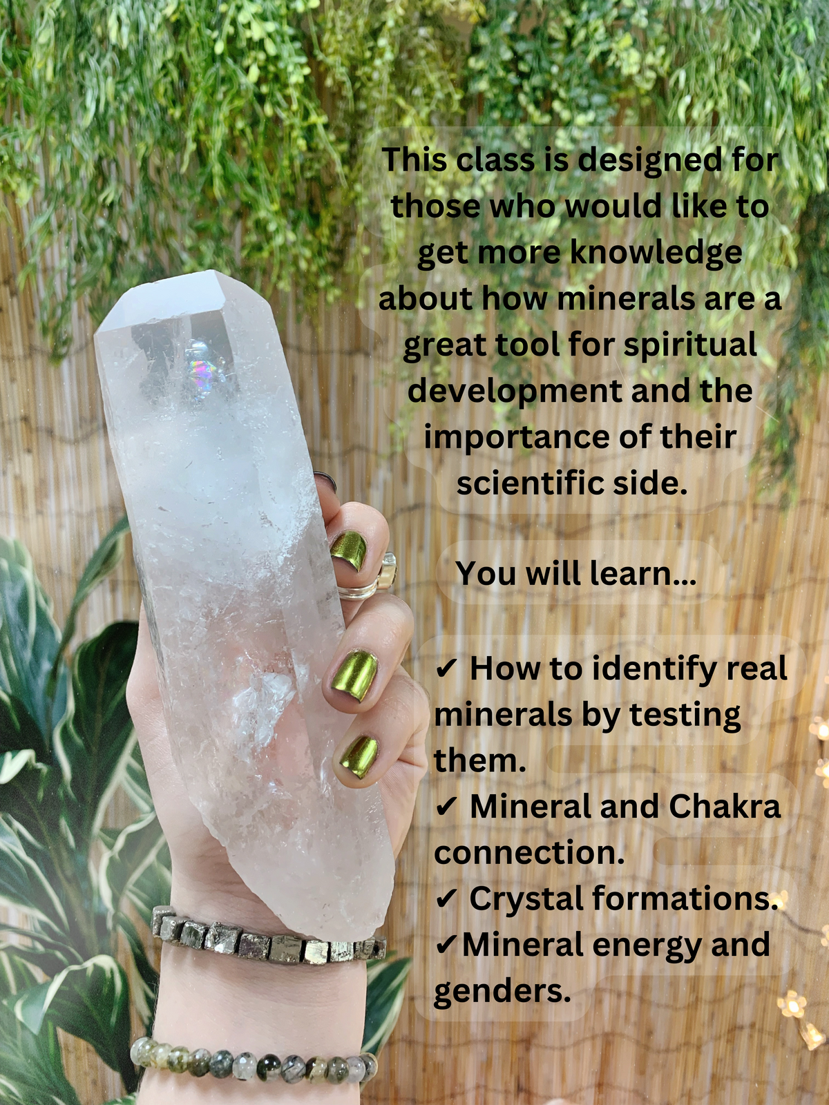 The Power of Minerals by Gia - Sunday (TBA)