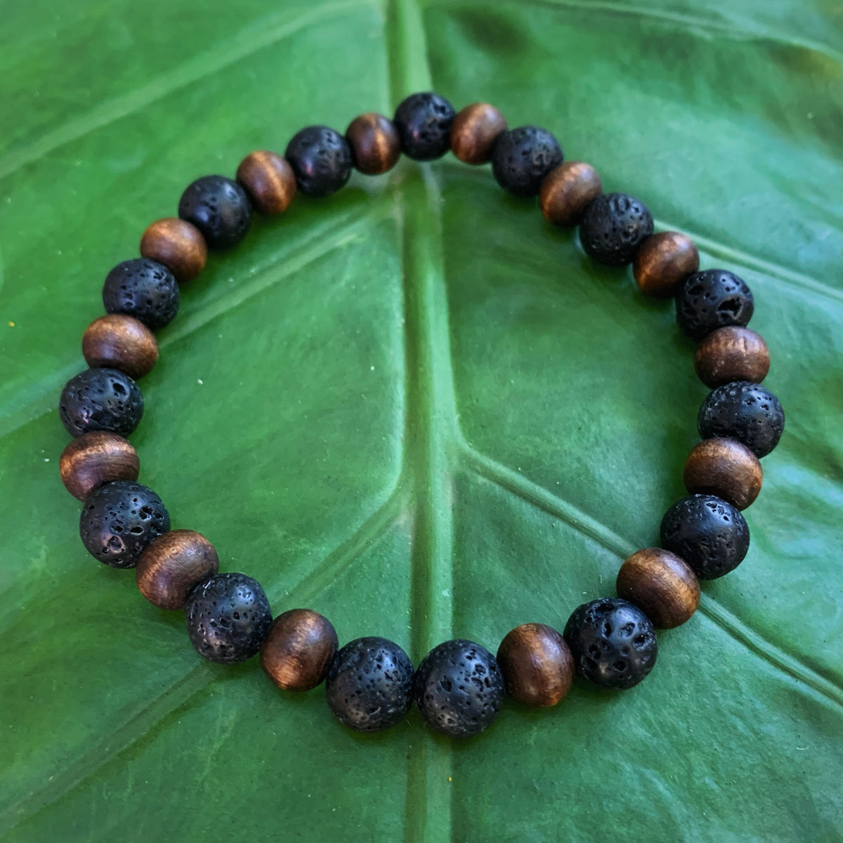 Lava & Dark Wood Bracelet