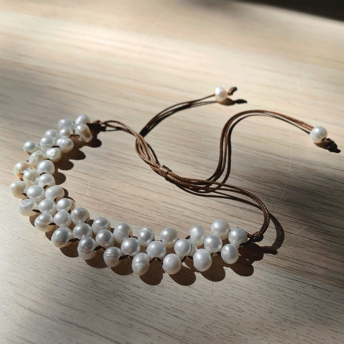 Freshwater Pearl Anklet - Adjustable Cord