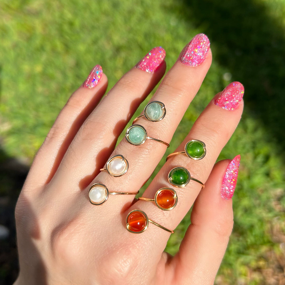 Plated Adjustable Rings – Earthy Earth