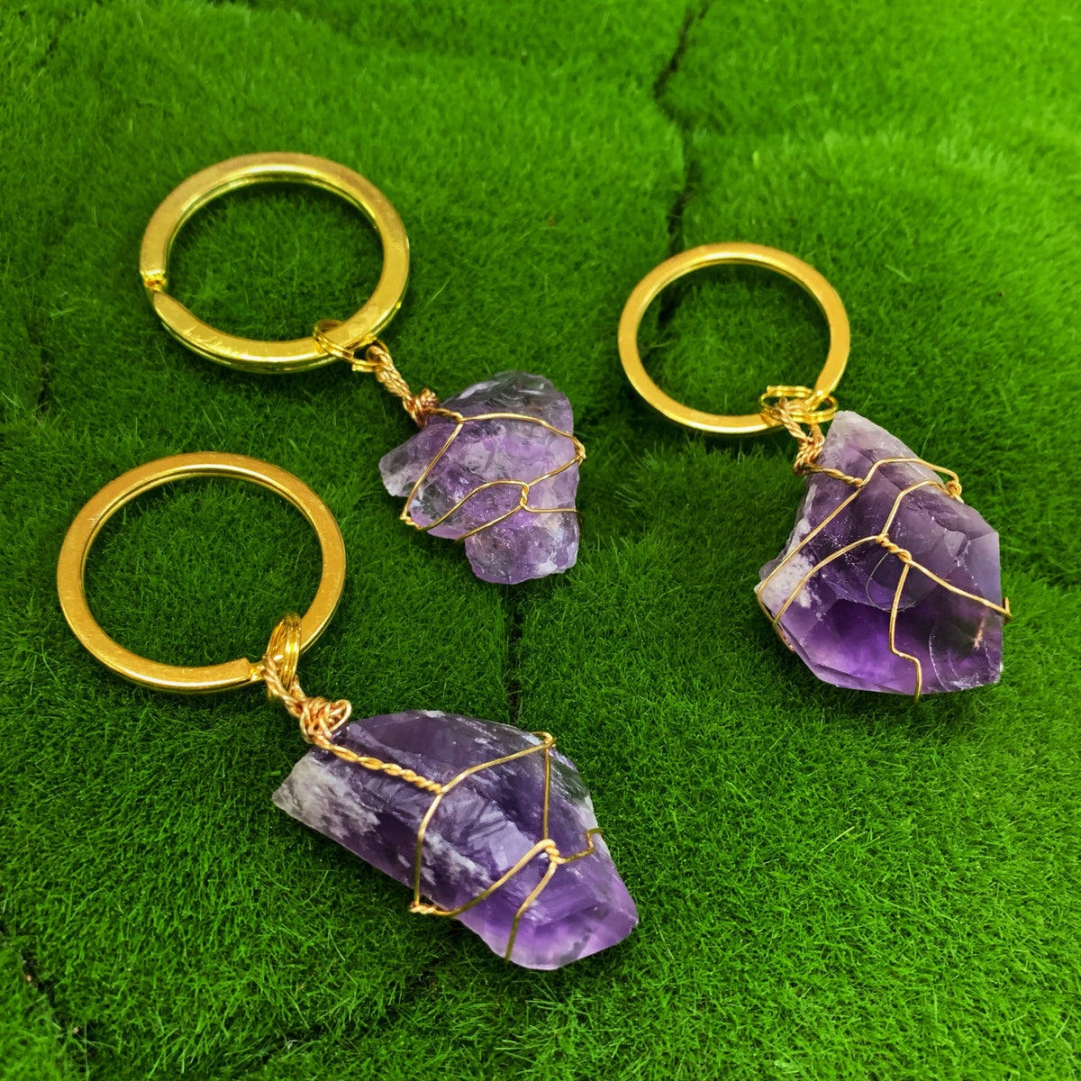 Amethyst Keychain