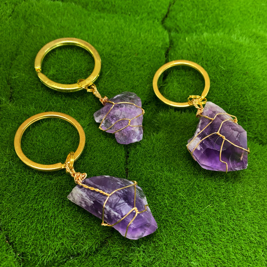 Amethyst Keychain