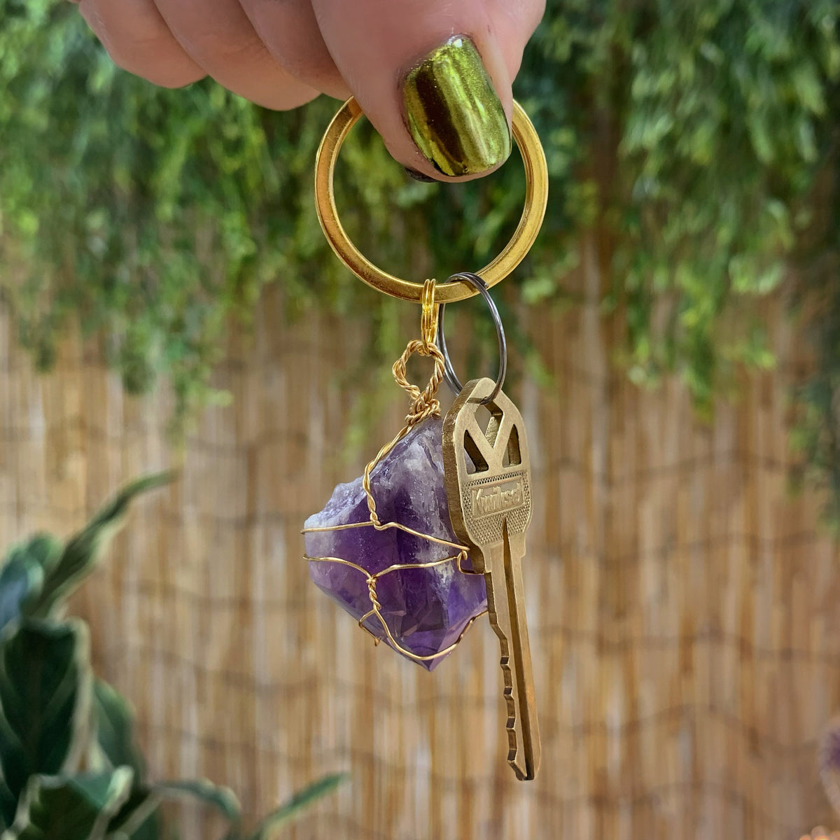 Amethyst Keychain