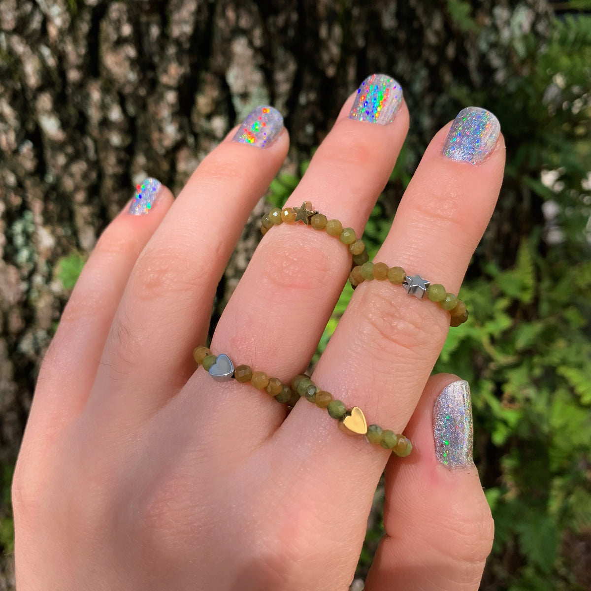 Faceted Jade Ring
