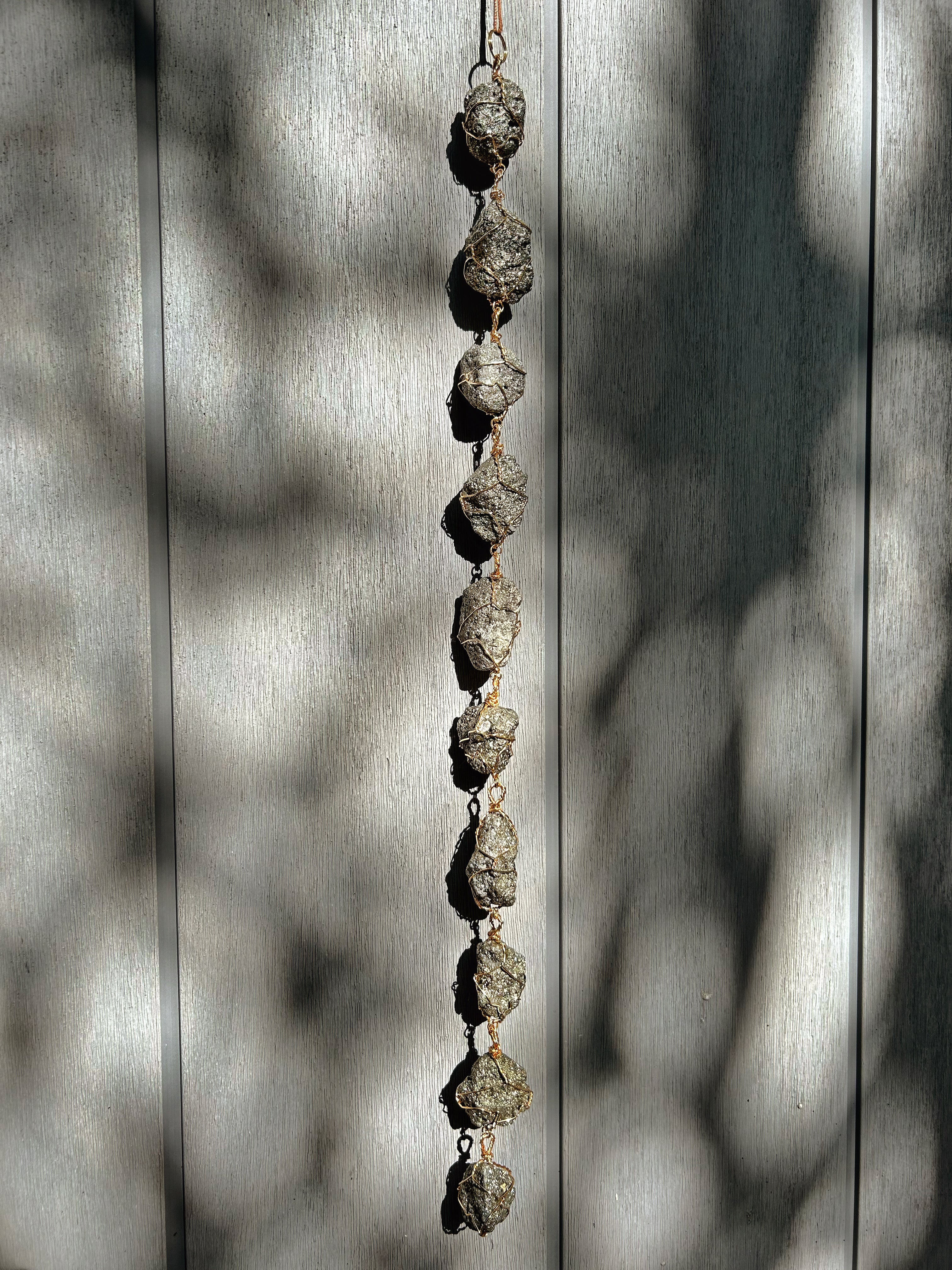 Pyrite Wall Hanging 18''