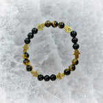 Load image into Gallery viewer, Tiger Eye and Onyx Bracelet 6mm
