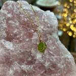 Load image into Gallery viewer, Rough Peridot - Stainless Steel Necklace
