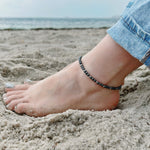 Load image into Gallery viewer, Hematite Anklet 4mm - Silver Stainless Steel
