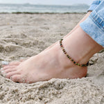 Load image into Gallery viewer, Unakite Anklet 4mm - Gold Stainless Steel
