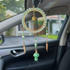 Aventurine Dream Catcher Style - Car Hanger