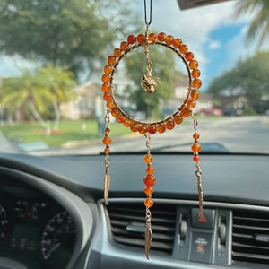 Carnelian Dream Catcher Style - Car Hanger