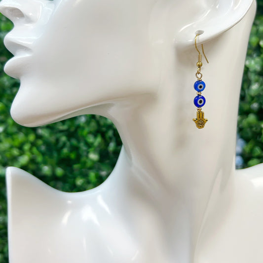 Evil Eye & Hamsa Earrings
