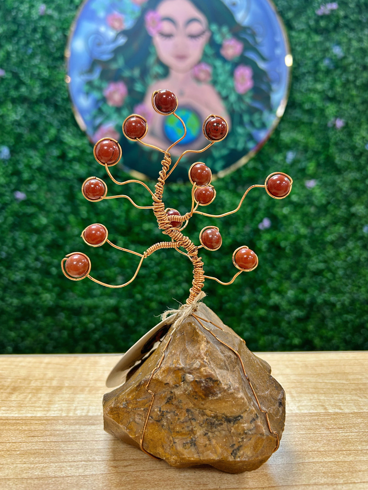 Red Jasper Tree - Copper