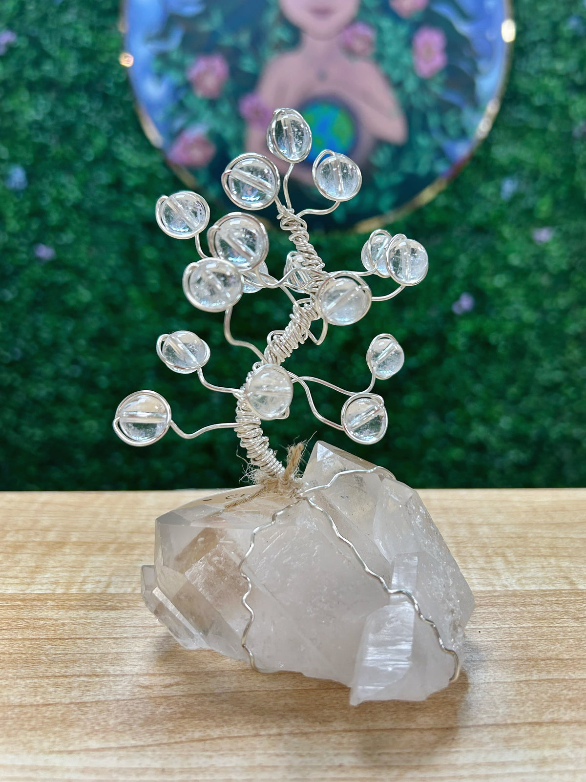 Clear Quartz Tree - Silver