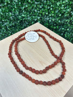 Load image into Gallery viewer, 108 Mala Bead Necklace - Rudraksha Seeds from India

