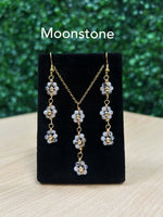 Load image into Gallery viewer, Dainty Flower Earrings and Necklace Set
