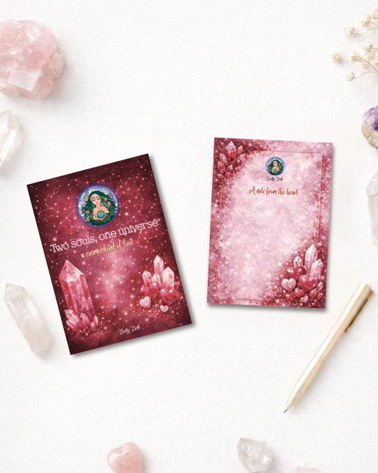 Two Souls, One Universe - Greeting Card