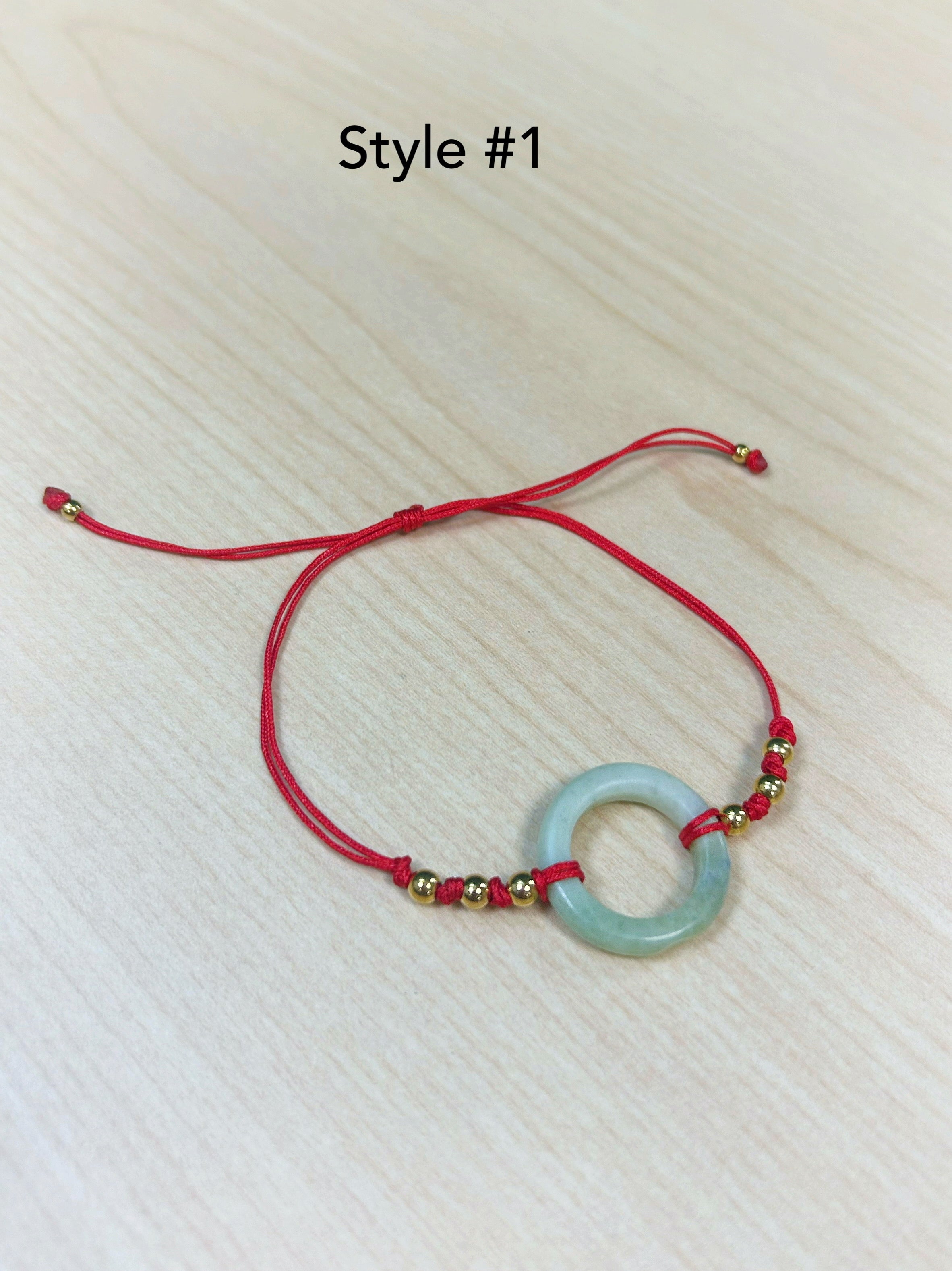 Jade Ring with Red String