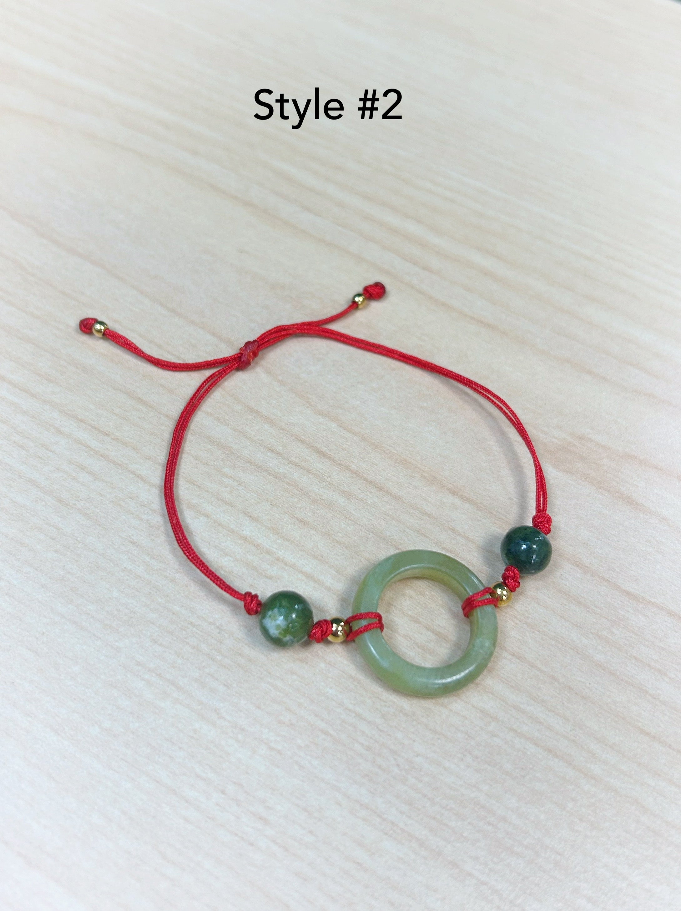 Jade Ring with Red String