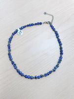 Load image into Gallery viewer, Evil Eye Adjustable Beaded Necklace 6mm
