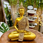 Load image into Gallery viewer, Gold Meditation Thai Buddha 8&#39;&#39;
