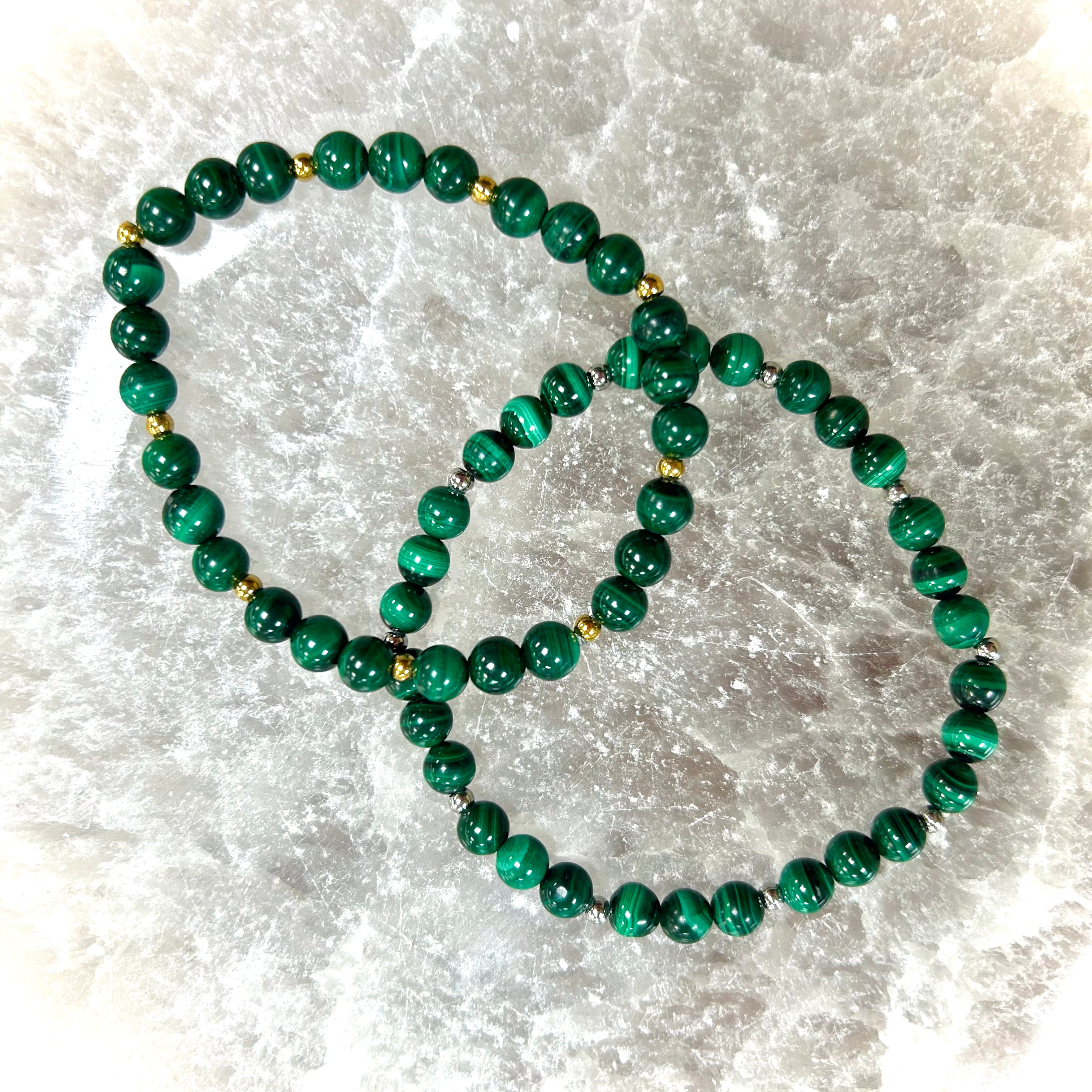 Authentic Malachite Bracelet 6mm