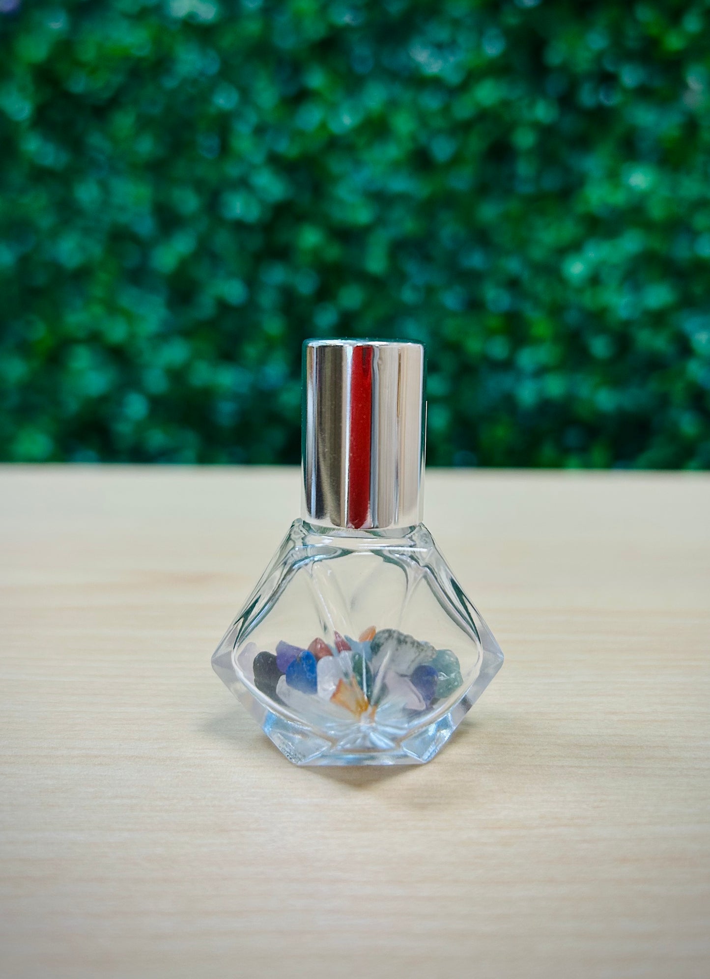 Empty Glass Roll-On with Crystals 8ml
