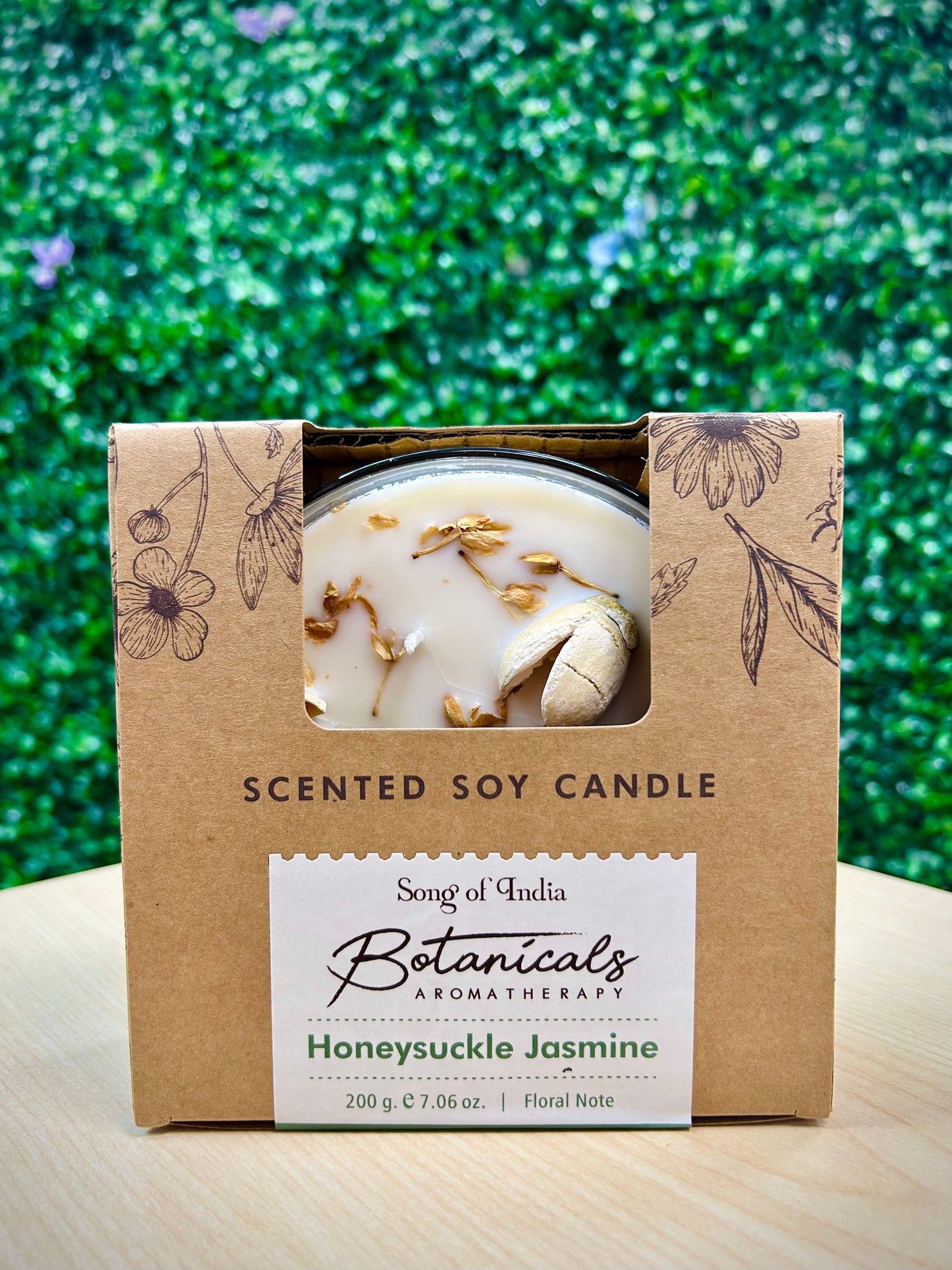 Botanical Honeysuckle Jasmine Soy Candle