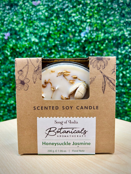 Botanical Honeysuckle Jasmine Soy Candle
