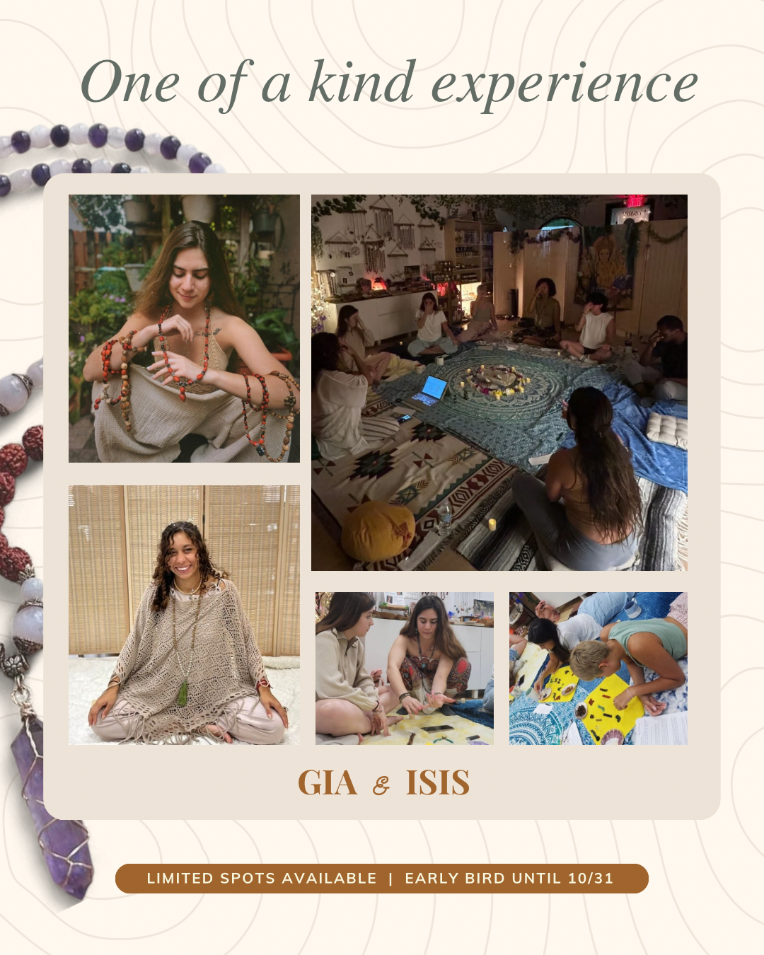 Mala Crafting & Meditation - Day Retreat by Isis & Gia