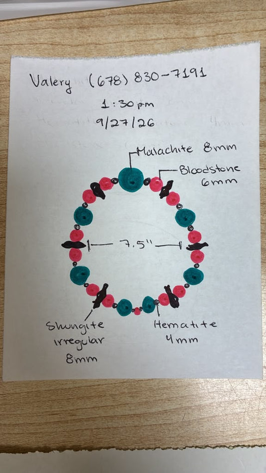 Reserved Valery - Custom Bracelet 7.5''
