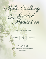 Load image into Gallery viewer, Mala Crafting &amp; Guided Meditation Event by Gia and Isis
