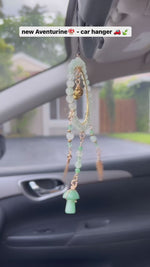 Load and play video in Gallery viewer, Aventurine Dream Catcher Style - Car Hanger
