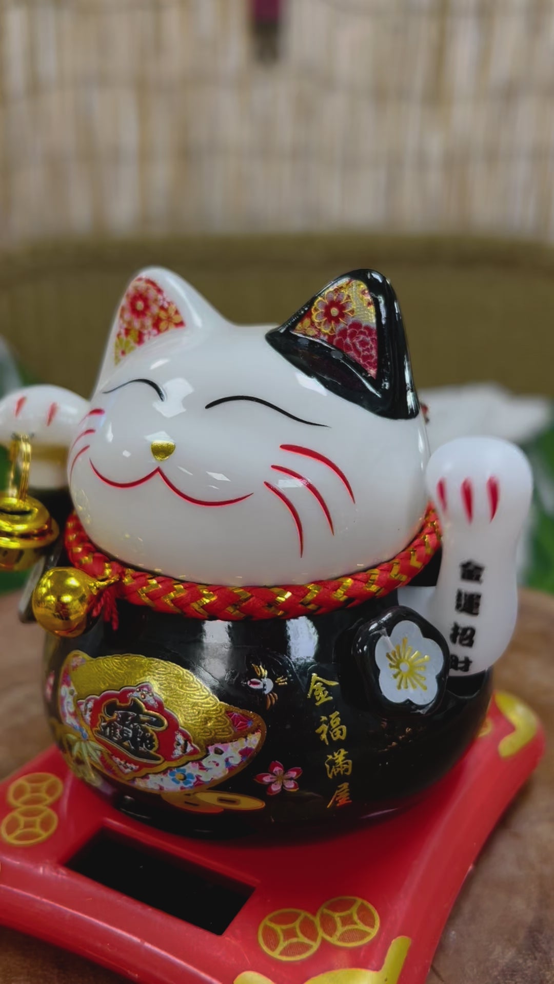 Solar Powered Japanese Lucky Cats ''Maneki-neko''