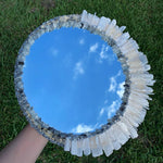 Load image into Gallery viewer, Cleansing Mirror - Selenite and Tourmaline Quartz
