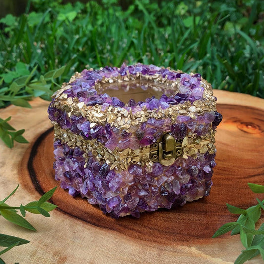 Mini Amethyst Hexagonal Coffer