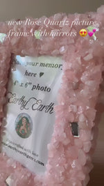 Load and play video in Gallery viewer, 4x6 Rose Quartz &amp; Mirrors Picture Frame
