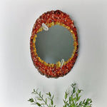 Load image into Gallery viewer, Carnelian &amp; Amber Mirror
