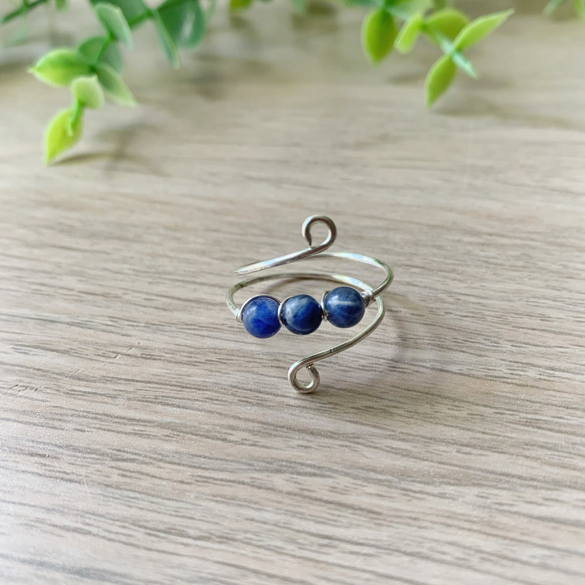 Crystal Trio Adjustable Rings