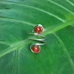 Load image into Gallery viewer, Carnelian Duo Ring #1
