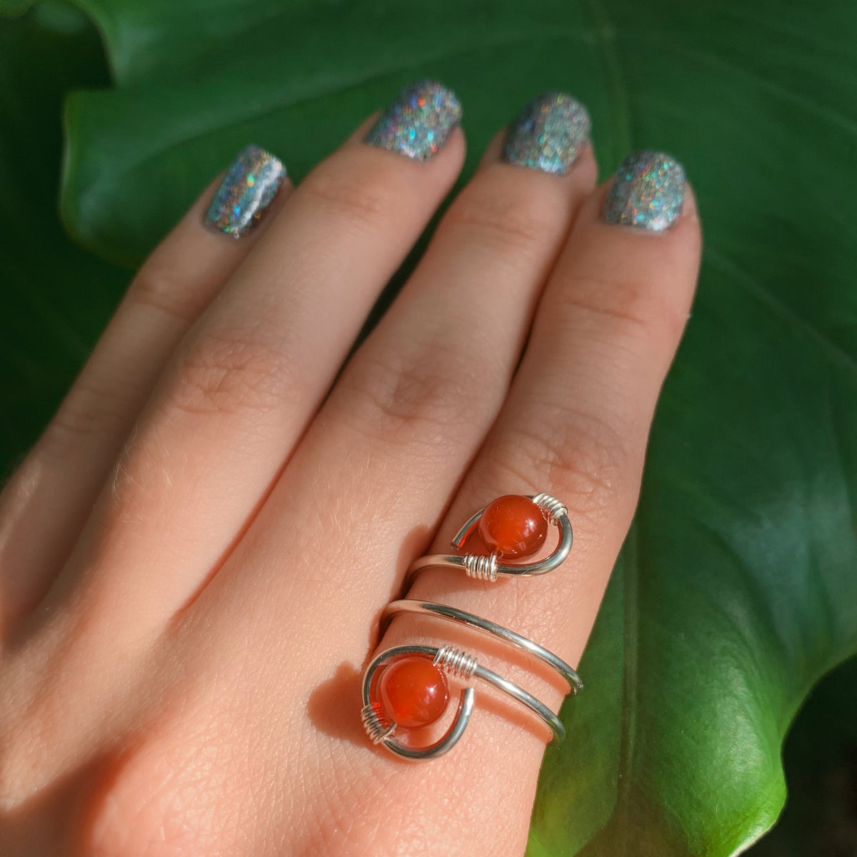 Carnelian Duo Ring #1