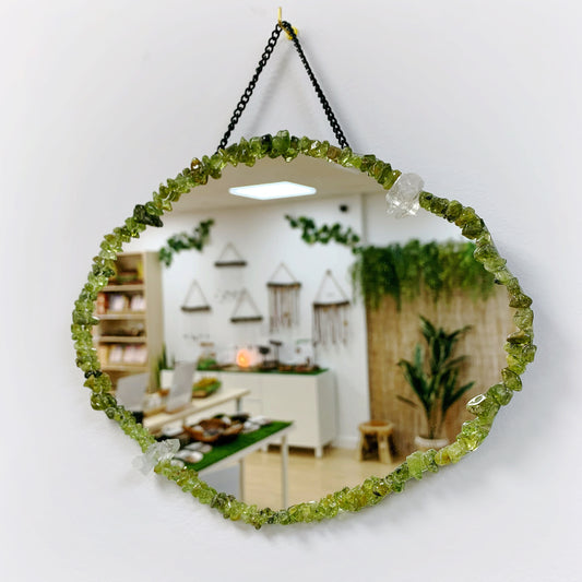 Cloud Shape Peridot Mirror