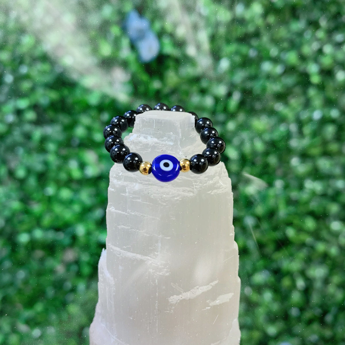 Evil Eye and Onyx  Ring