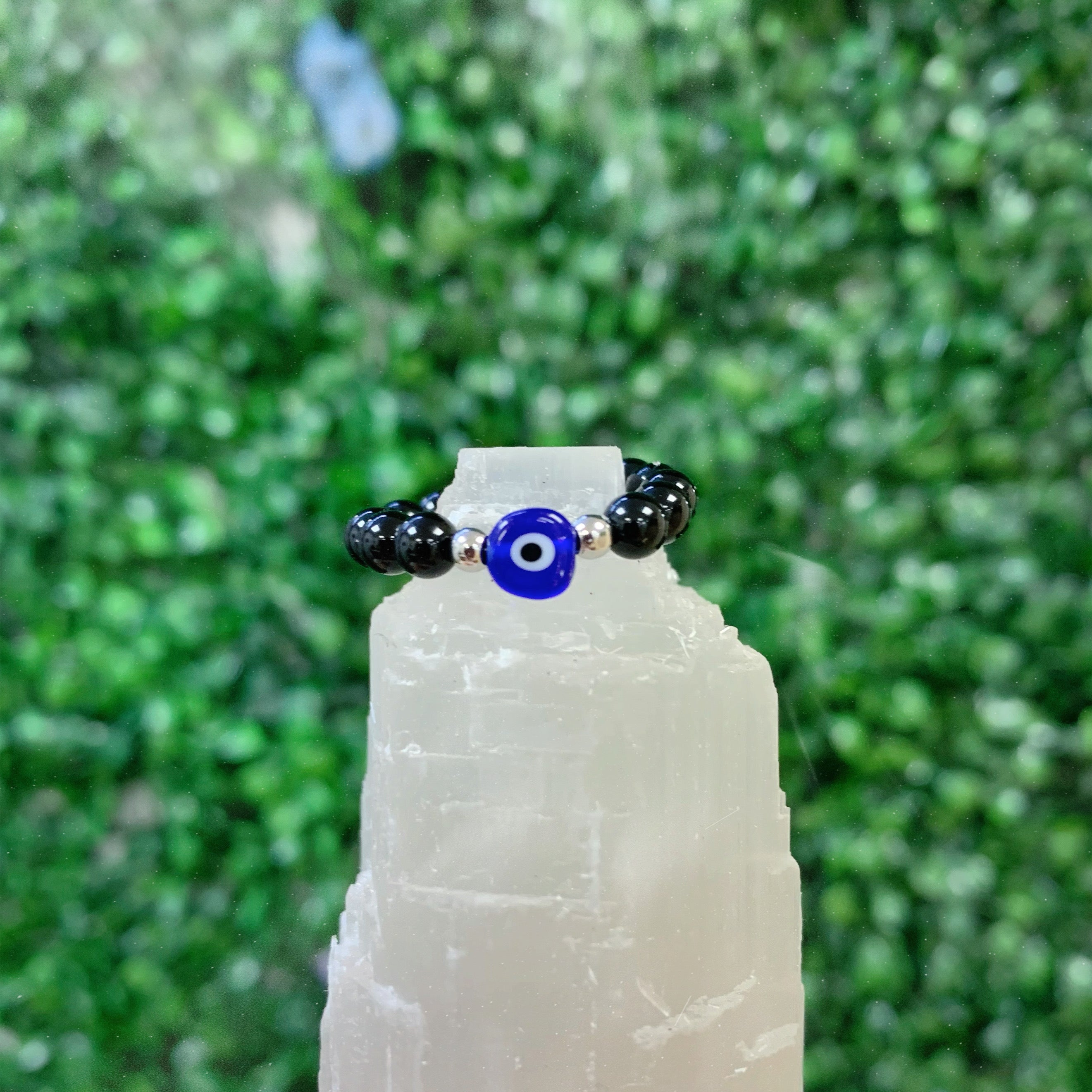 Evil Eye and Onyx  Ring