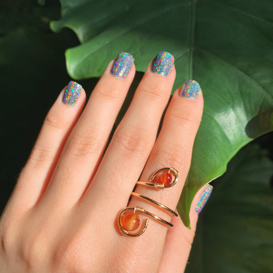 Carnelian Duo Ring #2