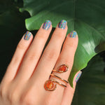 Load image into Gallery viewer, Carnelian Duo Ring #2
