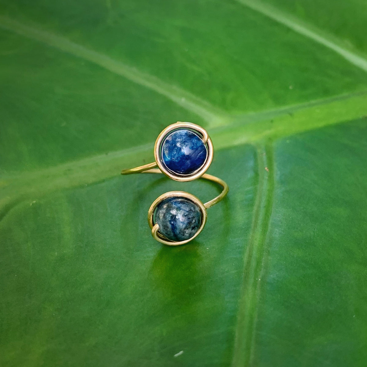 Blue Kyanite Adjustable Ring 8mm