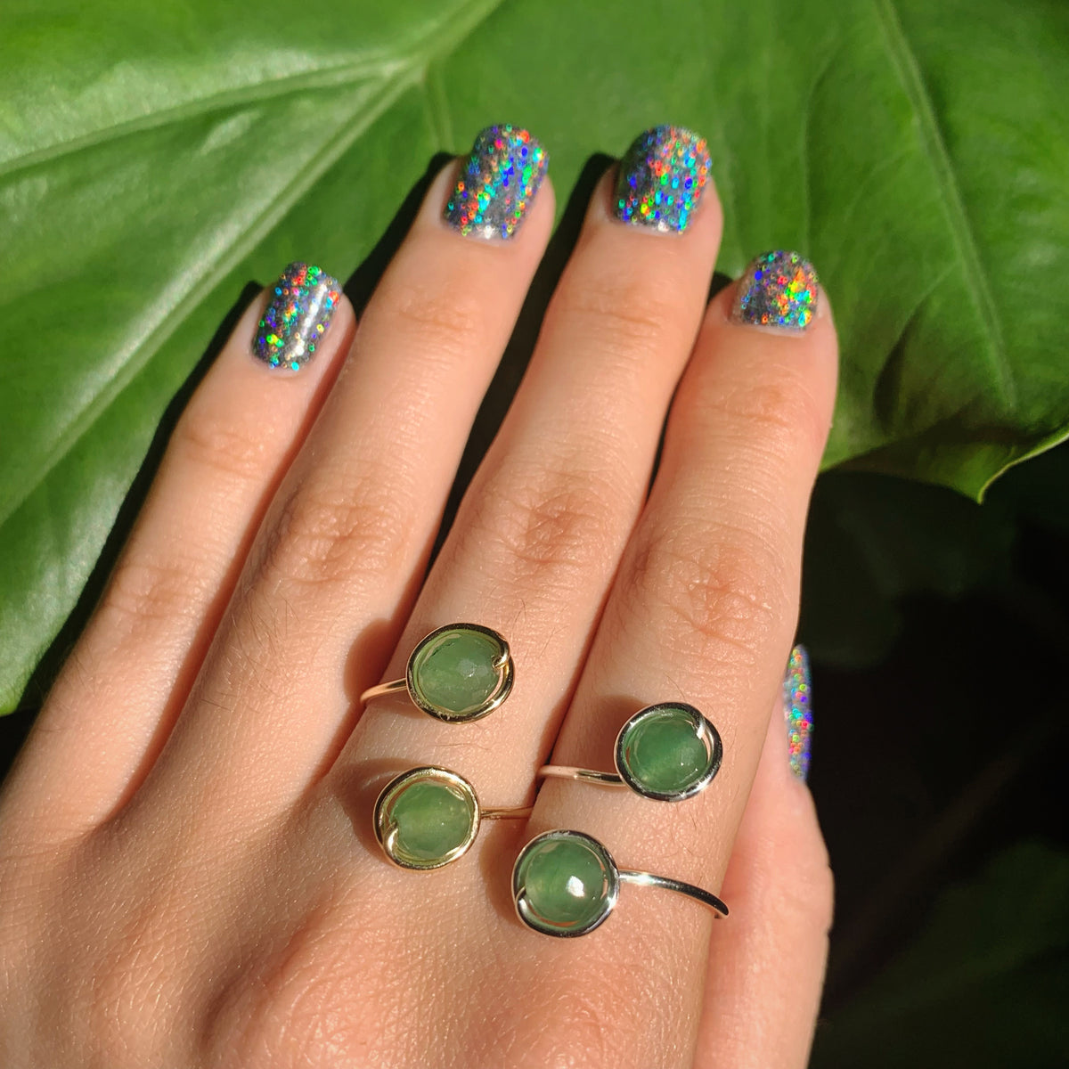 Aventurine Adjustable Ring 8mm